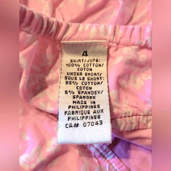 ⏰️3/$10 4T Flowing pink skirt with white flowers prints - Picture 5 of 8